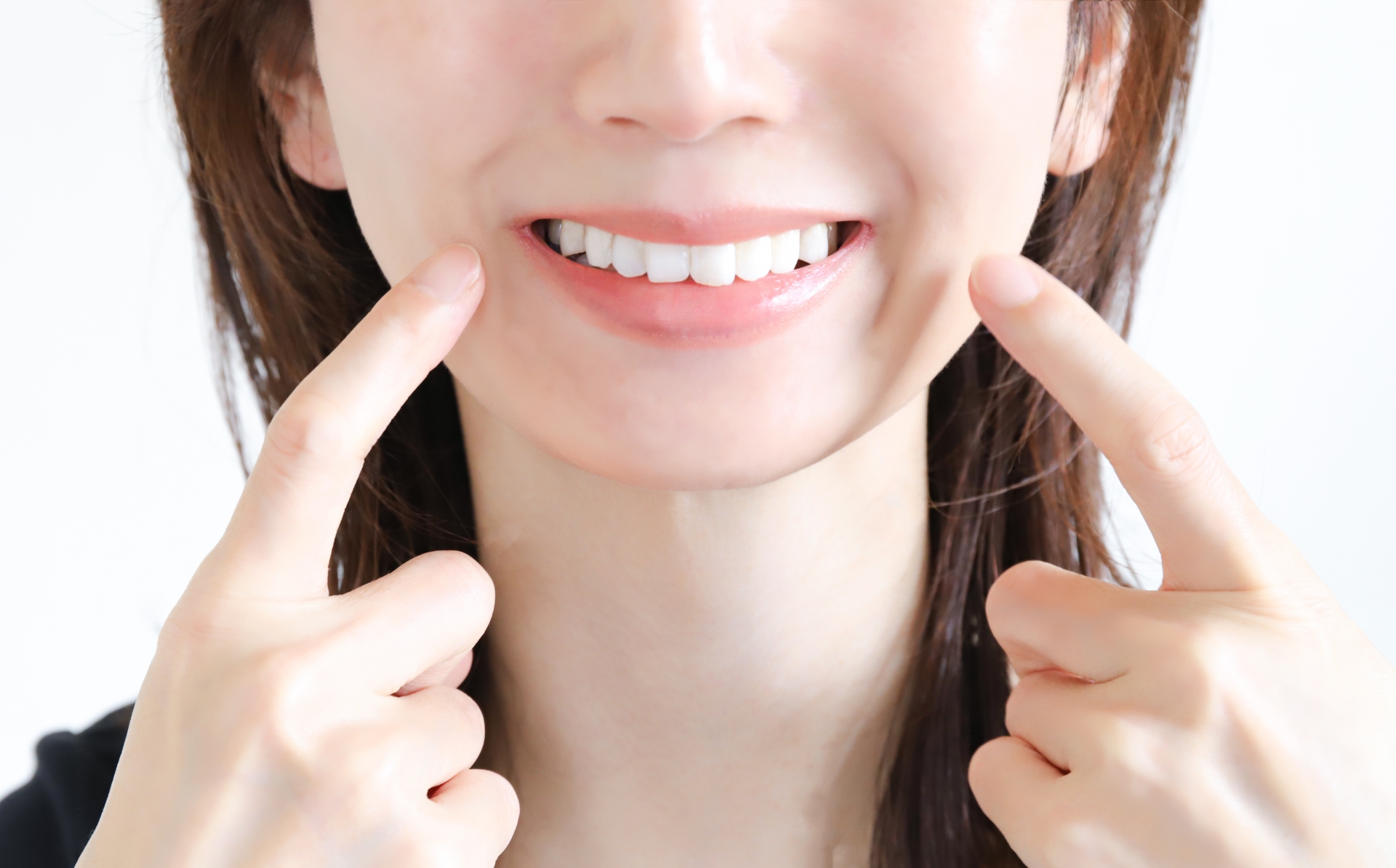 笑顔の女性